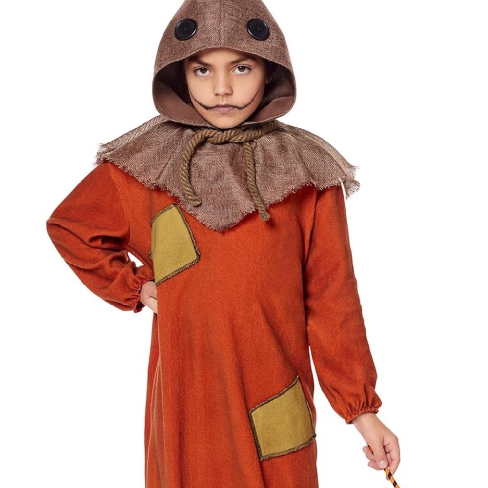 Spirit Kids Sam Union Suit Costume - Orange and Brown